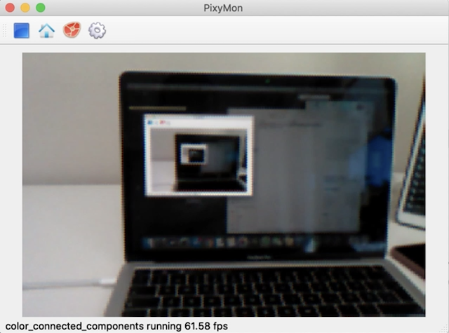 PixyMon mit Pixy2 verbunden Kamerabild