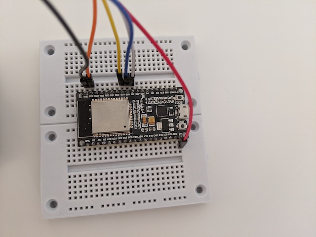 ESP32 Angeschlossen