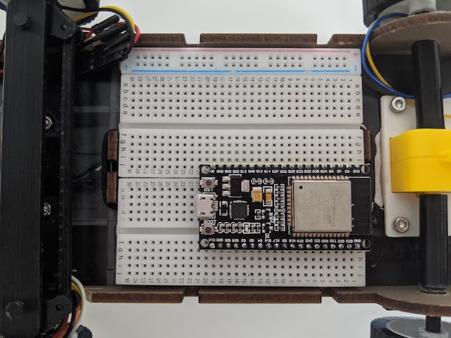 Breadboard mit ESP32