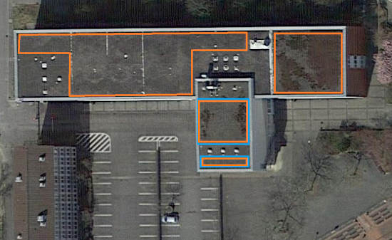 Abbildung 2: Satellitenbild der BBS 2 C Gebäude           Quelle: Google Maps