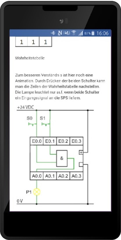 Smartphone mit Animation