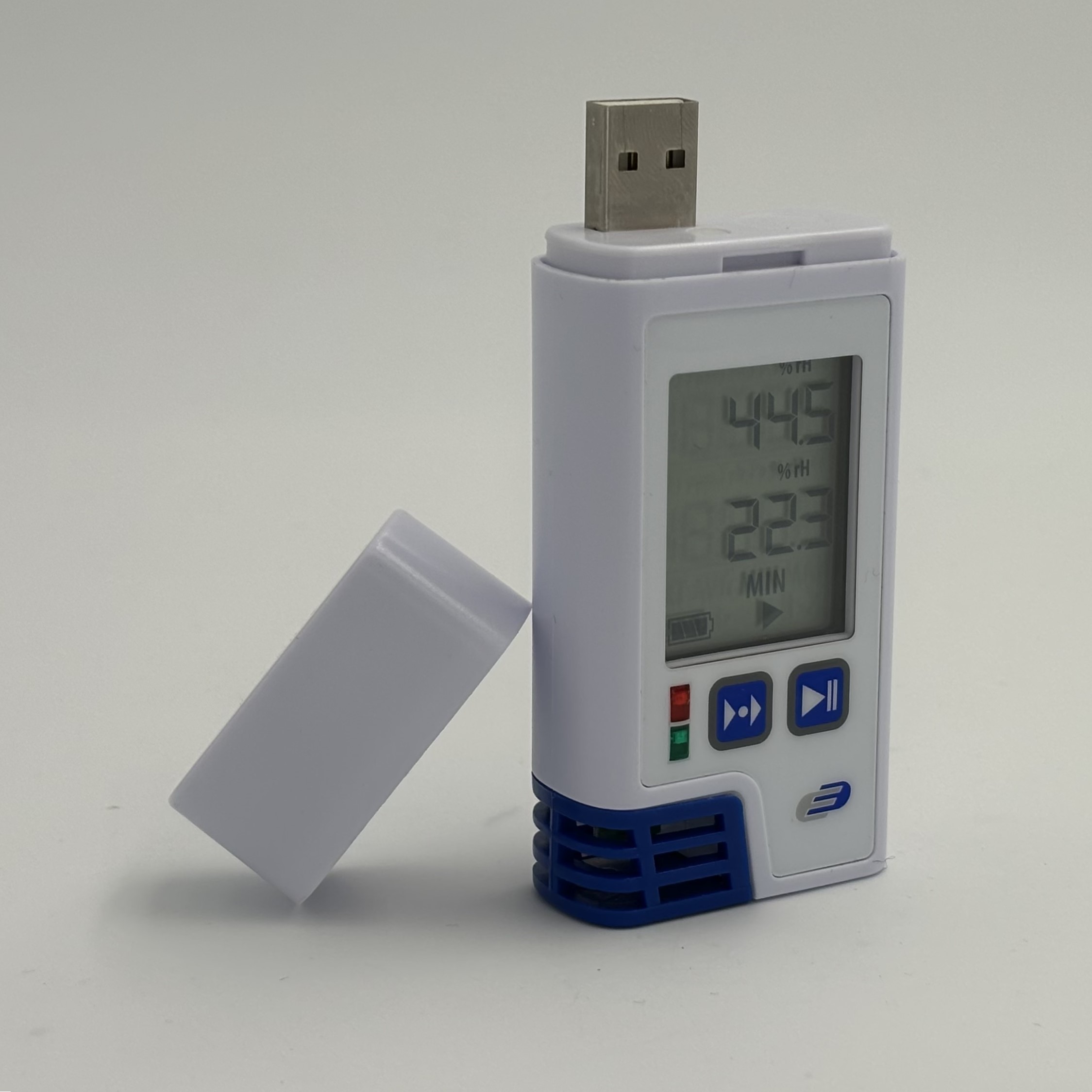 Das Bild zeigt den LOG210 mit USB Schnittstelle