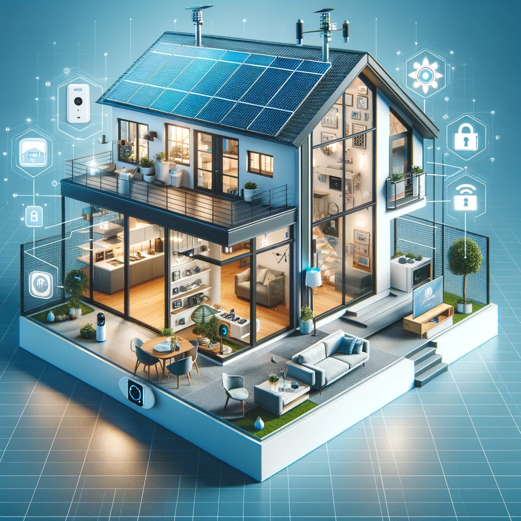 Eine moderne Smart Home Darstellung