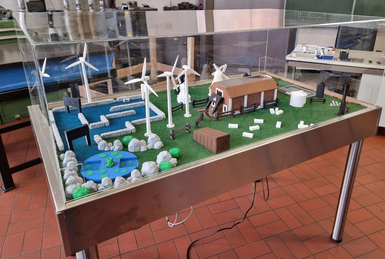 Seitliche Ansicht MiniGolf-Bahn