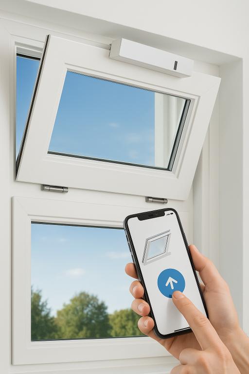 Kippfenster per App gesteuert