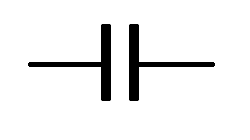Schaltzeichen eines Kondensators