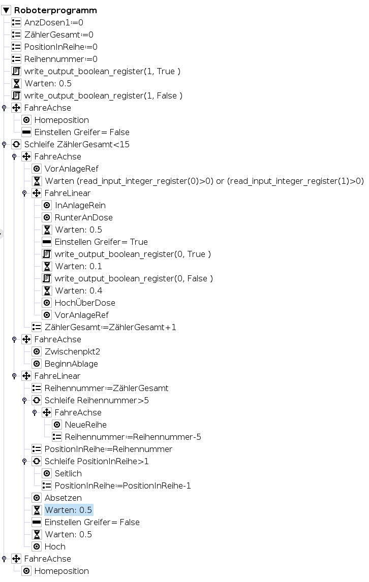 Roboterprogramm