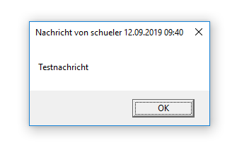 Bilde einer versendeten Nachricht